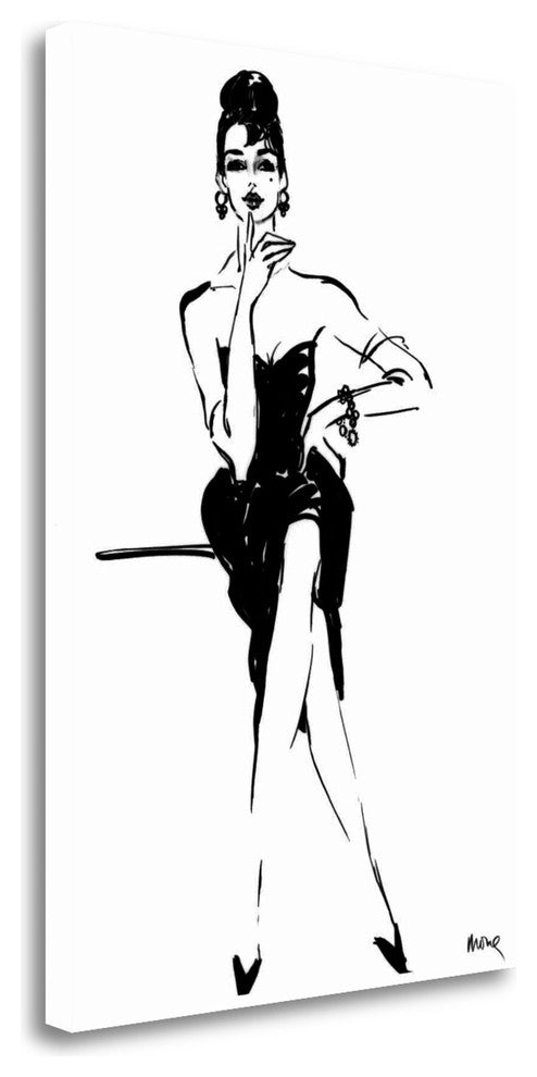 "Fleur" By Mona Shafer-Edwards,Ready to Hang Giclee Print on Gallery Wrap Canvas