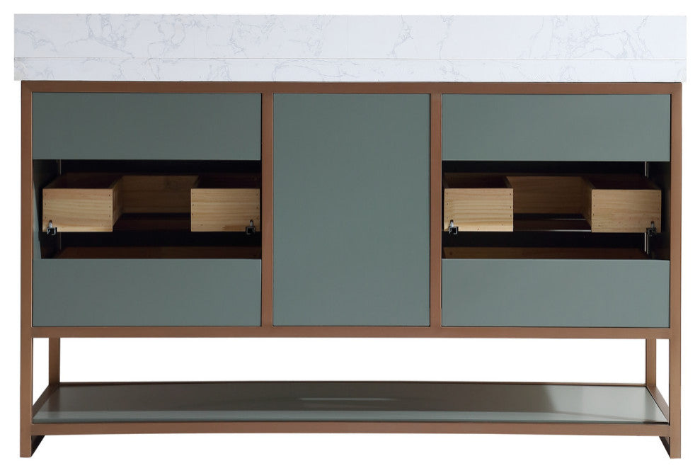 Vanity With Mirror,Sconce,Faucet Included