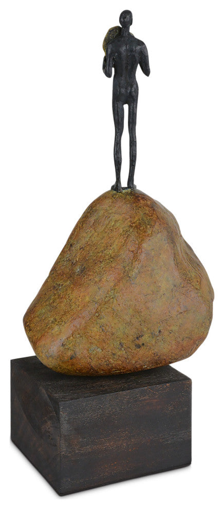 Man on Rock Medium Bronze
