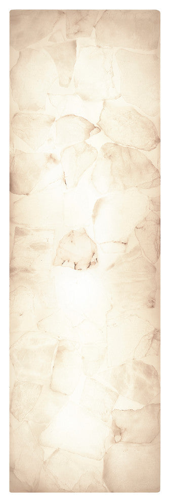 LumenAria Medley 17" LED ADA Alabaster Rocks Wall Sconce