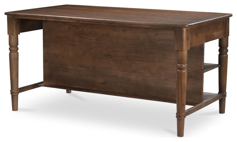 Russet Kitchen Island Brown