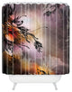 Iveta Abolina Purple Rain Shower Curtain