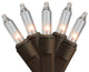 Shimmering Mini Christmas Lights, 50-Piece Set, Clear