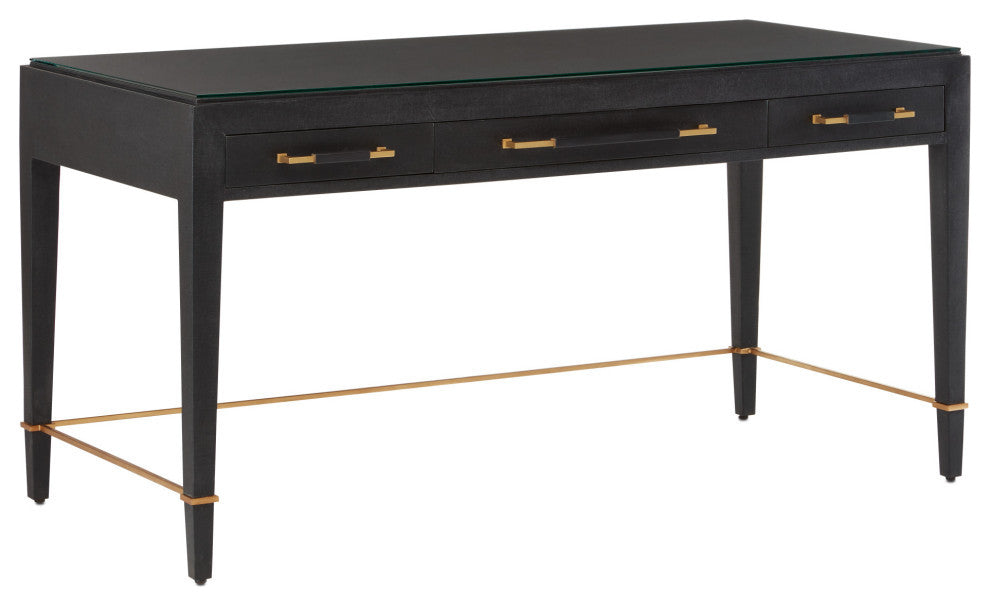 Verona Black Large Desk