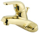 Kingston Brass Single-Handle 4" Centerset Bathroom Faucet, Polished Brass
