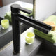Luxury Waterfall Bathroom Faucet, Matte Black