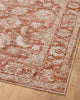 Loloi II Odette Rust / Ivory 5'-3" x 7'-9" Area Rug