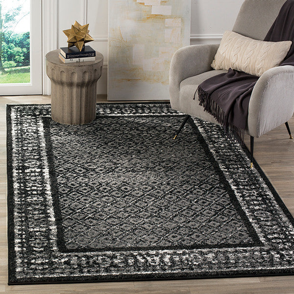 Safavieh Adirondack Adr110A Rug, Black/Silver, 8'0" X 10'0"