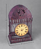 Analog Metal Quartz Tabletop Clock, Rust