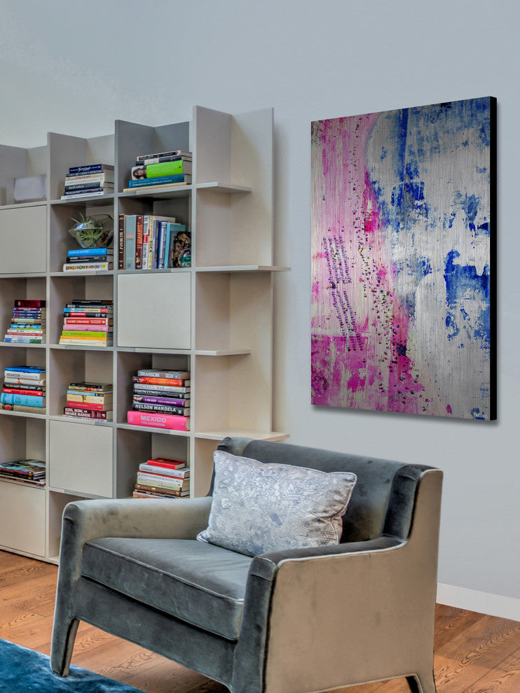 "Exhilaration" Painting Print on Brushed Aluminum, 30"x45"