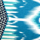 Electric Ikat 15x27 Throw Pillow, Teal
