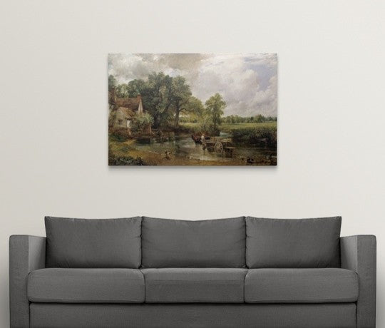 "The Hay Wain, 1821" Canvas Art, 48"x32"x1.25"