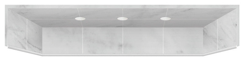Transolid, Bathroom Part, White Carrara, 6"x3"x13"