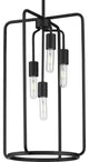 Bonn Collection 4-Light Black Pendant