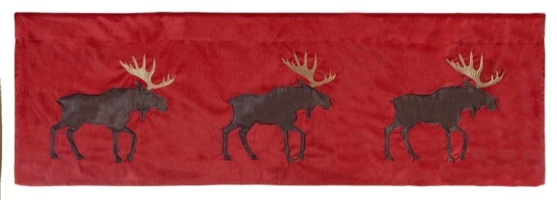 Moose Plaid Valance