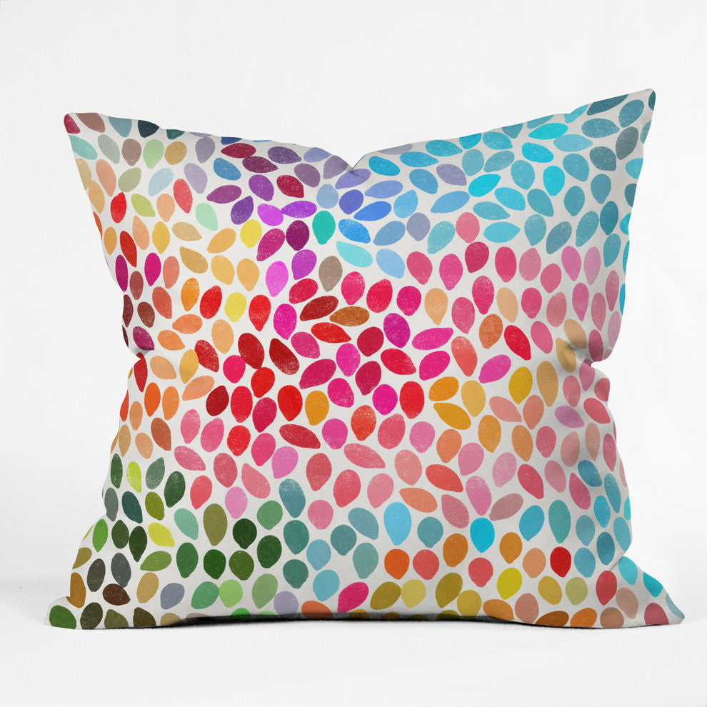 Garima Dhawan "Rain 6" Outdoor Throw Pillow, 18"x18"