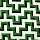 Emerald Black Zig Zag Throw Pillow, 16x16