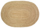 Classic Oval Organic Jute Area Rug, 7' 9" Oval