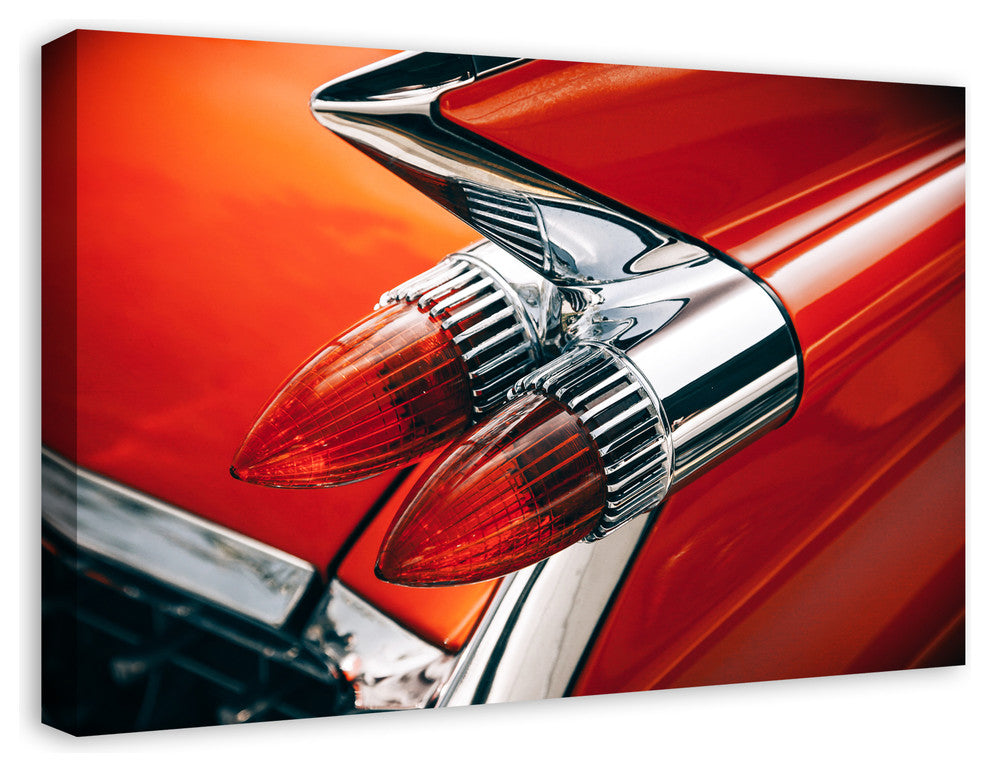 Car with Vintage Light 20x30 Print on Canvas