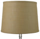 Fenchel Shades 14"x16"x12" Brass Spider Attachment Empire Lamp Shade, Burlap Nat