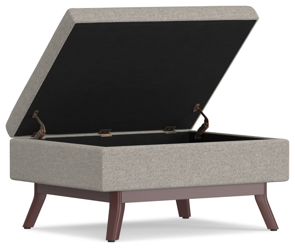 Owen Coffee Table Storage Ottoman, Cloud Gray