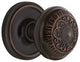 Classic Rosette Privacy Egg & Dart Knob, Timeless Bronze, Backset Size: 2.75"