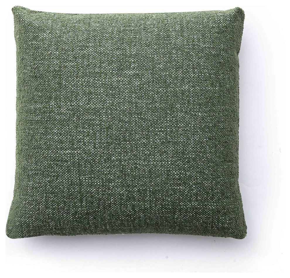 Malolo Pillow, Green Basketweave, 20"