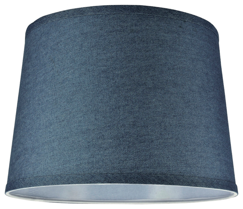 32306, Hardback Empire Shaped Spider Lamp Shade, Washing Blue, 12"x14"x10"