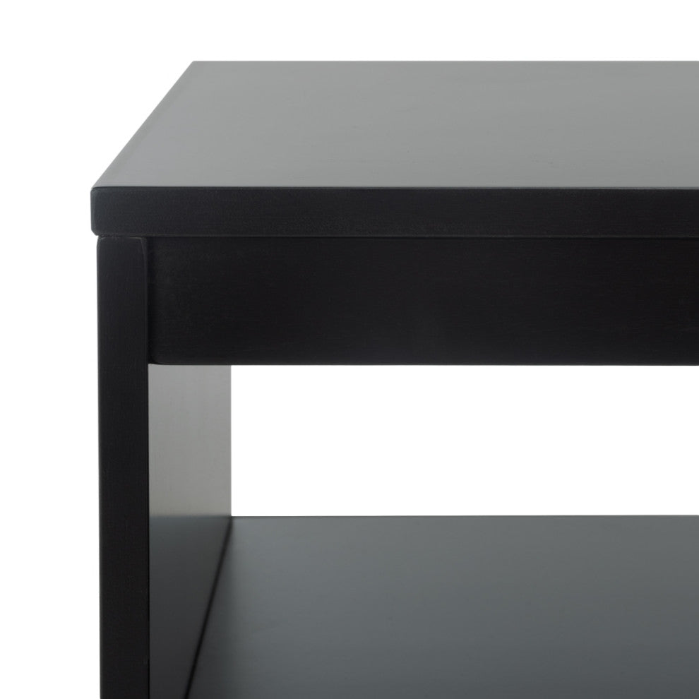 Safavieh Theon 2 Drawer Media Stand, Black