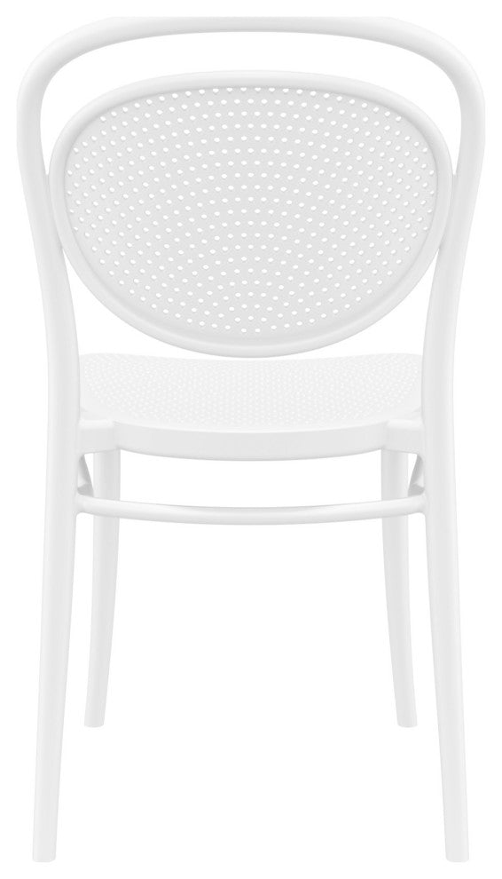 Marcel Resin Outdoor Chair White, Set of 2