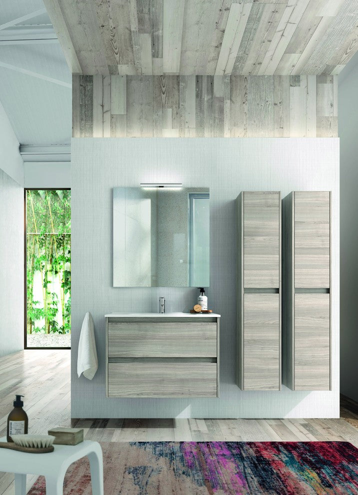 Sansa Modern Floating Bath Vanity Sensation Grey, 32 inch