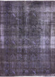 7'x9' Purple Overdyed Oriental Rug, W2633