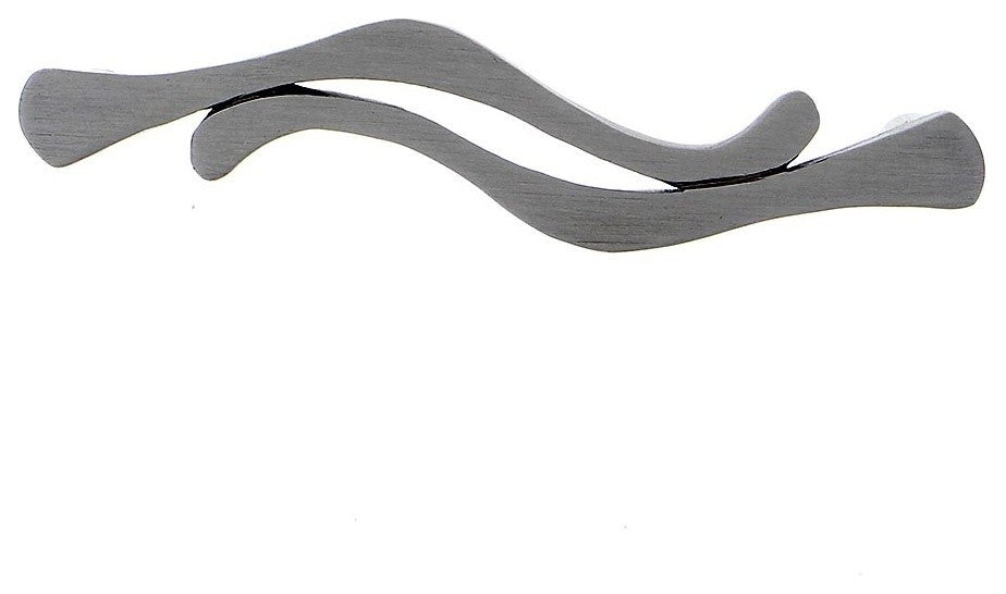 Curves Cabinet Hardware Pull, Charcoal