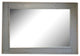 Herringbone Vanity Mirror, Light French Gray, 42"x30", Horizontal