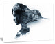 Woman Portrait Double Exposure, Portrait Canvas Art Print, 60"x28"