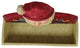 Christmas Greeting Card Holder 11" Santa Red Card Organizer Home Décor