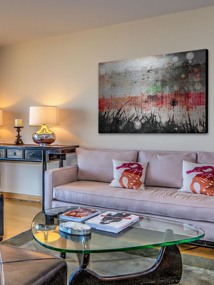 "Lawn Care" Print on Brushed Aluminum, 45"x30"