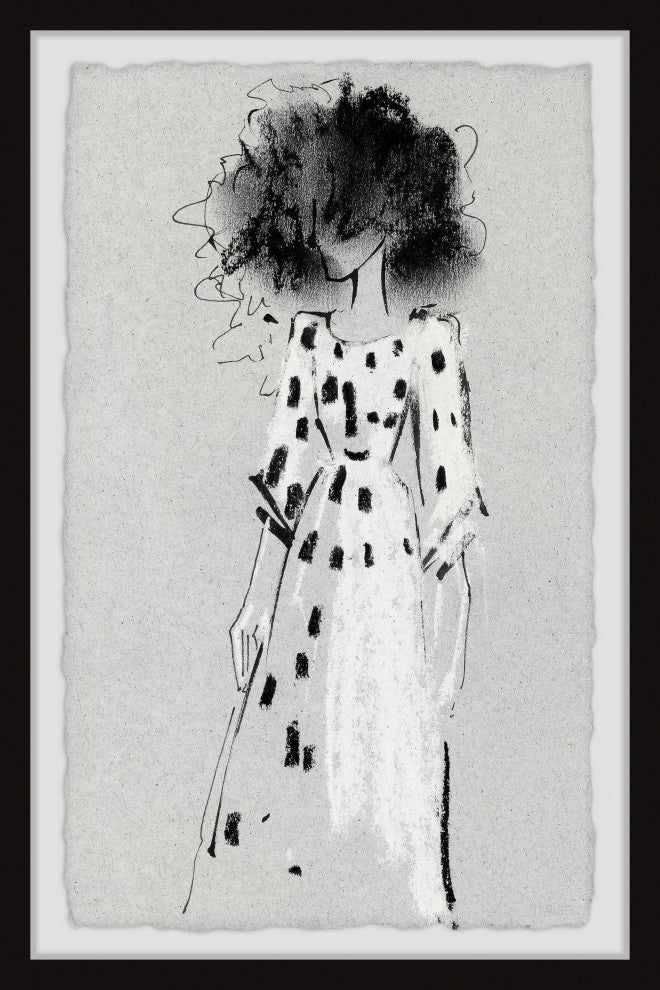 "Tangled Hair" Framed Painting Print, 12x18