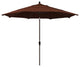 11' Bronze Auto-Tilt Crank Lift Aluminum Umbrella, Sunbrella, Bay Brown