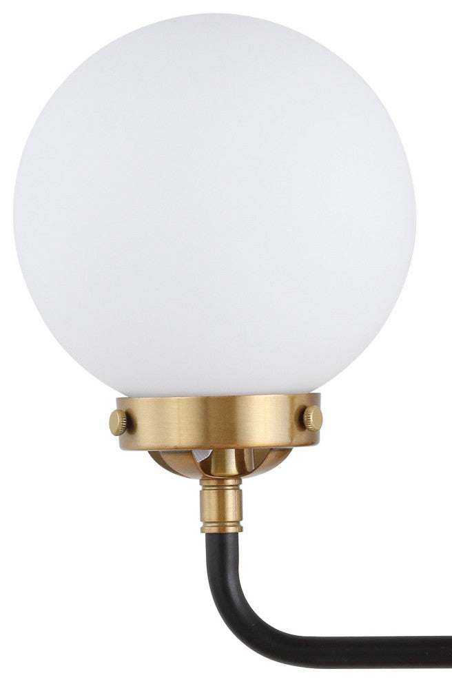 Caleb 1-Light Brass Wall Sconce, Brass Gold / Black, 2 - Light(s)