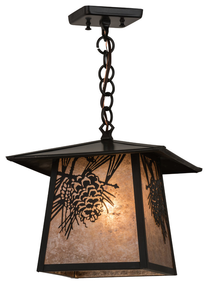 12Sq Stillwater Winter Pine Pendant