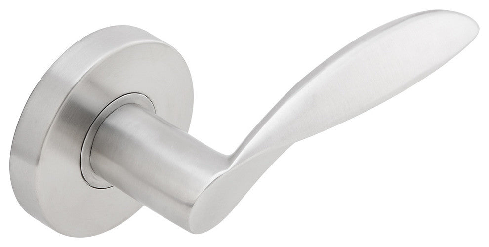Stratus Lever, Tubular Privacy, Satin Stainless Steel, 2-3/8" Backset