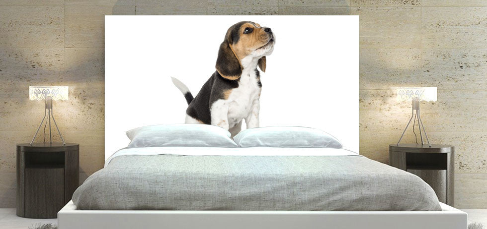 "Beagle Howling" Headboard