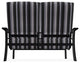St. Catherine Deep Seat Outdoor Loveseat, Sensory Granite/Black