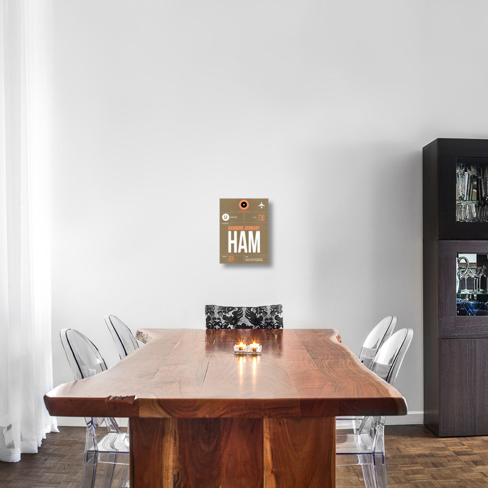 "HAM Hamburg Luggage Tag 2" Fine Art Print