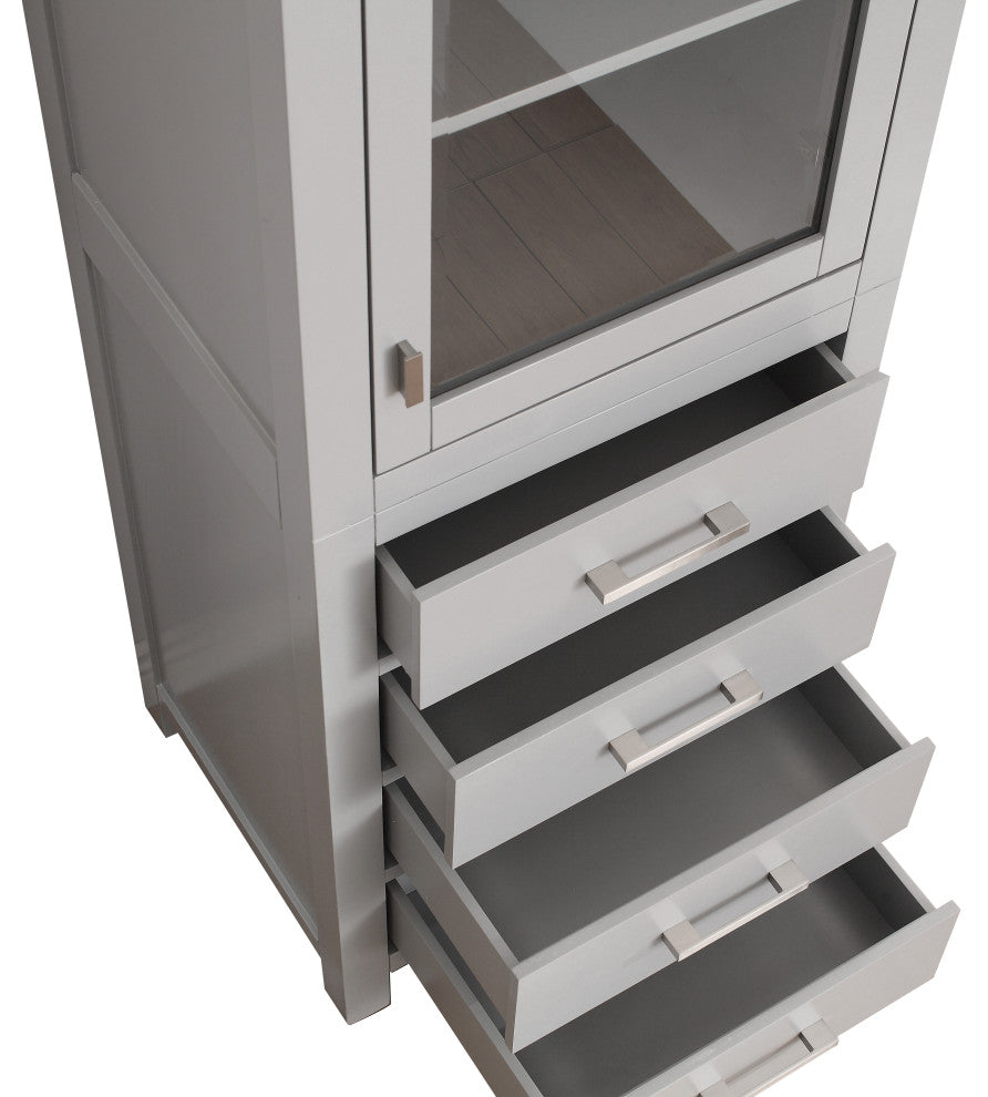 Avanity Modero 24" Linen Tower, Chilled Gray Finish
