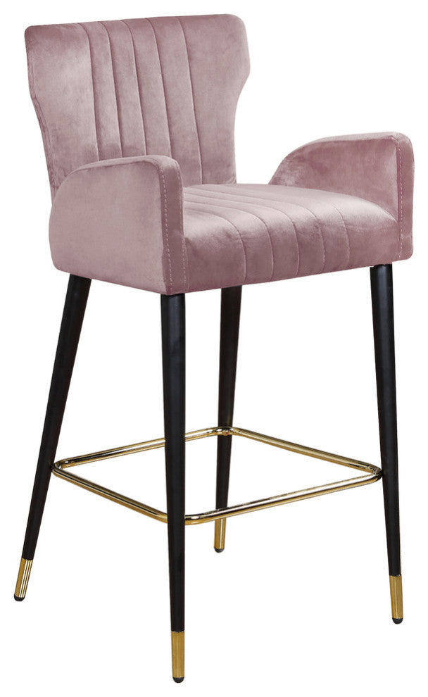 Luxe Velvet Stool (Set of 2), Pink