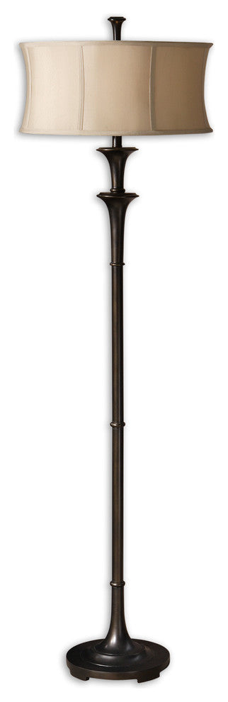 Classic Oil Rubbed Bronze Metal Floor Lamp 69 in Traditional Shape Champagne