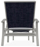 Belle Isle Sling 4-Position Outdoor Chaise Lounge, Moments Navy/Snow