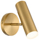 Aged Brass Modern Wall With Frosted Acrylic